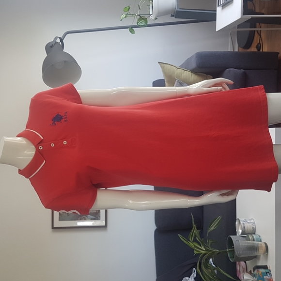 Reddish Pink USPolo Assn. Shirt Dress - Picture 1 of 7